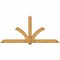 Ekena Millwork Redmond Rough Sawn Timber Gable Bracket, Western Red Cedar, 108"W x 49"H x 6"D x 6"F, 11/12 Pitch GBW108X49X0606RED00RWR - alternate 1